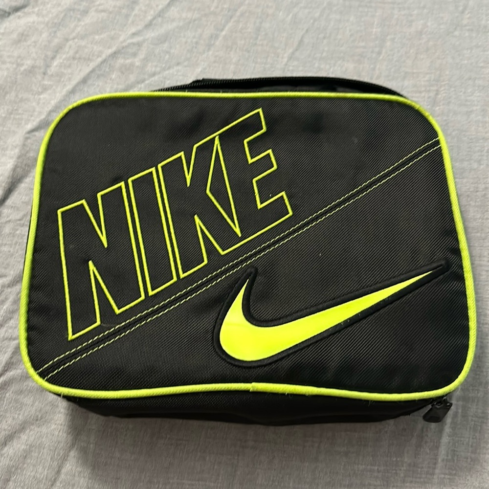 Nike black and lime green lunch bag!